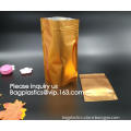 Aluminum Foil Vacuum Metalized Bag/Nylon Retort Pouch For Frozen Food With Tear Notch Aluminium Foil Vacuum Bag Bagease